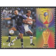 Perú 1389 2004 Copa mundial de fútbol football Corea del Sur y Japón MNH
