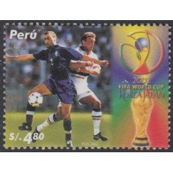 Perú 1389 2004 Copa mundial de fútbol football Corea del Sur y Japón MNH Perú 1389 2004 Copa mundial de fútbol football Corea del Sur y Japón MNH