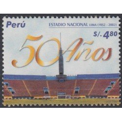 Perú 1390 2004 50 Años del estadio Nacional de Lima fútbol football MNH Perú 1390 2004 50 Años del estadio Nacional de Lima fútbol football MNH
