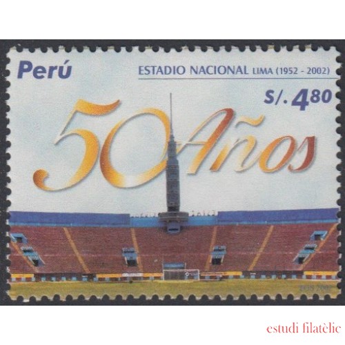 Perú 1390 2004 50 Años del estadio Nacional de Lima fútbol football  MNH
