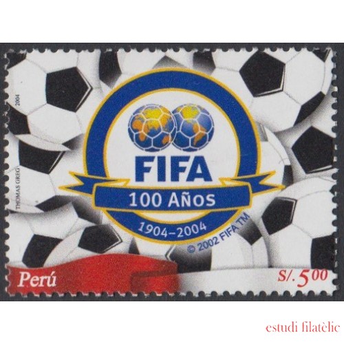 Perú 1453 2004 Centenario de la FIFA fútbol football  MNH