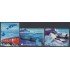 Perú 1458/60 2004 Fauna Antártida Base científica Machu Picchu Ballena 2004  MNH