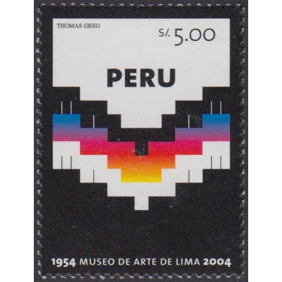 Perú 1467 2004 Cinquentenario del Museo de arte de Lima MNH Perú 1467 2004 Cinquentenario del Museo de arte de Lima MNH