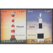 Perú 1470/71 2004 Faros del Perú lighthouse MNH