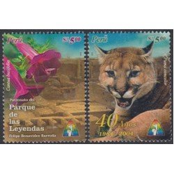 Perú 1474/75 2005 40 Años Parque de las Leyendas Usado Perú 1474/75 2005 40 Años Parque de las Leyendas Usado