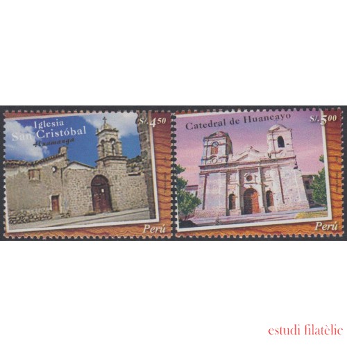 Perú 1477/78 2005 Iglesia San Cristóbal Catedral de Huancayo MNH