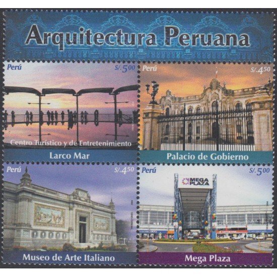 Perú 1505/08 2005 Arquitectura Peruana Turismo MNH Perú 1505/08 2005 Arquitectura Peruana Turismo MNH