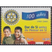 Perú 1516 2006 Centenario del Rotary Club Internacional MNH