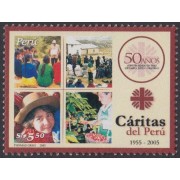 Perú 1527 2006 50 Años de la asociación humanitaria Caritas del Perú MNH