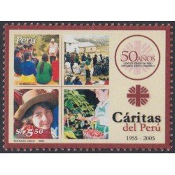 Perú 1527 2006 50 Años de la asociación humanitaria Caritas del Perú MNH Perú 1527 2006 50 Años de la asociación humanitaria Caritas del Perú MNH
