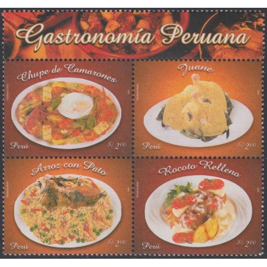 Perú 1530/33 2006 Gastronomía Peruana MNH Perú 1530/33 2006 Gastronomía Peruana MNH