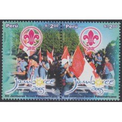 Perú 1538/39 2006 XII Scouts  jamboree panamericano Exploradores MNH