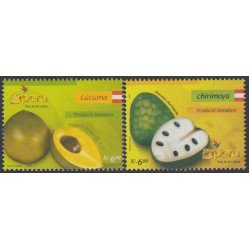 Perú 1543/44 2006 Flora Frutas peruanas fruit MNH Perú 1543/44 2006 Flora Frutas peruanas fruit MNH