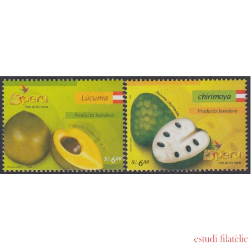 Perú 1543/44 2006 Flora Frutas peruanas fruit  MNH