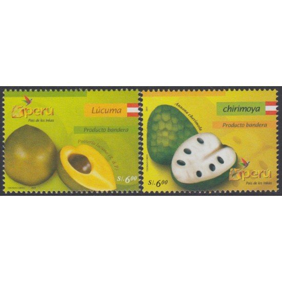 Perú 1543/44 2006 Flora Frutas peruanas fruit  MNH