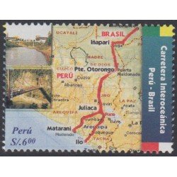 Perú 1545 2006 Carretera interoceánica Perú - Brasil MNH Perú 1545 2006 Carretera interoceánica Perú - Brasil MNH