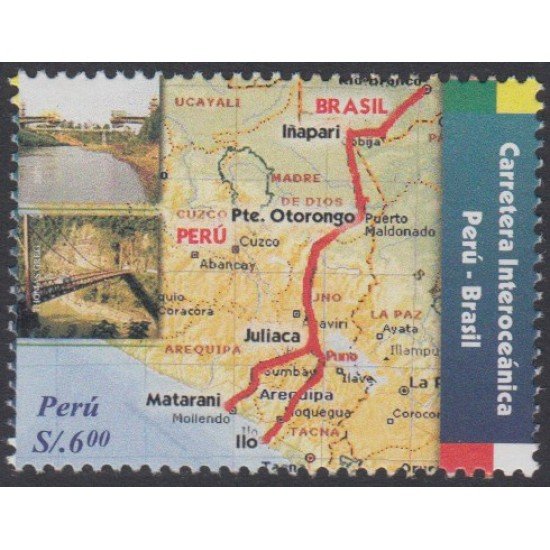 Perú 1545 2006 Carretera interoceánica Perú - Brasil MNH