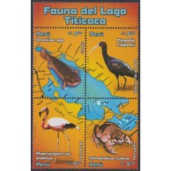 Perú 1555/58 2006 Fauna del Lago Titicaca MNH Perú 1555/58 2006 Fauna del Lago Titicaca MNH