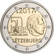 Luxemburgo 2017 2 € euros conmemorativos 50º Av Servicio Militar Voluntario 