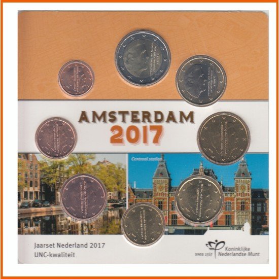 Holanda 2017 Cartera Oficial Monedas € euros Blister Amsterdam Holanda 2017 Cartera Oficial Monedas € euros Blister Amsterdam
