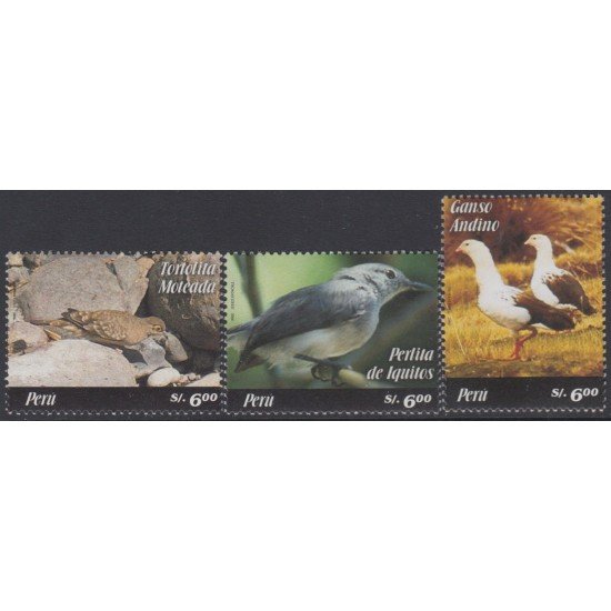 Perú 1566/68 2006 Fauna Pájaros Birds MNH Perú 1566/68 2006 Fauna Pájaros Birds MNH