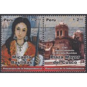 Perú 1575/76 2006 Micaela Bastidas MNH