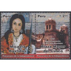 Perú 1575/76 2006 Micaela Bastidas MNH Perú 1575/76 2006 Micaela Bastidas MNH