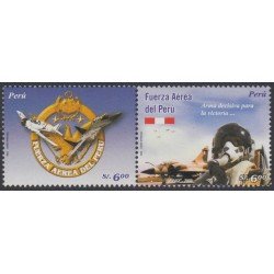 Perú 1580/81 2006 Fuerza Aérea del Perú avión MNH Perú 1580/81 2006 Fuerza Aérea del Perú avión MNH