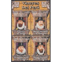 Perú 1582/85 2006 Virreyes del Perú MNH Perú 1582/85 2006 Virreyes del Perú MNH