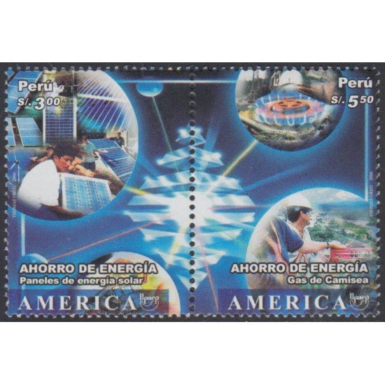 Perú 1605/06 2006 América UPAEP Ahorro de energía MNH
