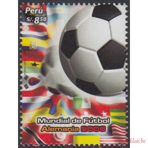 Perú 1607 2006 Mundial de Fútbol football Alemania  MNH