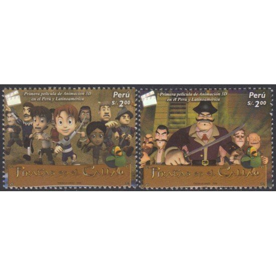 Perú 1610/11 2007 1ra Película en 3D en perú y Latinoamerica MNH