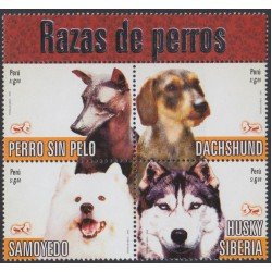Perú 1623/26 2007 Razas de perros dog MNH Perú 1623/26 2007 Razas de perros dog MNH