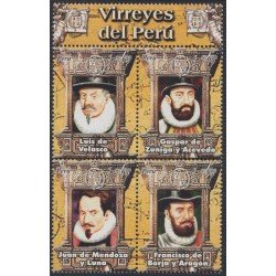 Perú 1644/47 2007 Virreyes del Perú MNH Perú 1644/47 2007 Virreyes del Perú MNH