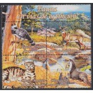 Perú 1649/52 2007 Fauna en vía de extinción MNH