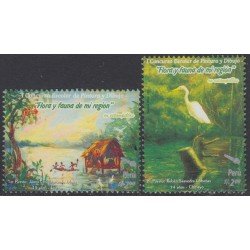 Perú 1674/75 2007 Flora y Fauna de mi región Concurso Escolar MNH Perú 1674/75 2007 Flora y Fauna de mi región Concurso Escolar MNH