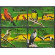 Perú 1681/84 2007 Fauna Pájaros Birds MNH
