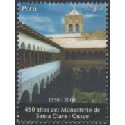 Perú 1688 2007 450 Años del Monasterio de Santa Clara - Cusco MNH