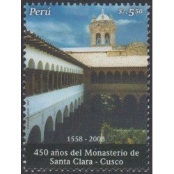 Perú 1688 2007 450 Años del Monasterio de Santa Clara - Cusco MNH Perú 1688 2007 450 Años del Monasterio de Santa Clara - Cusco MNH