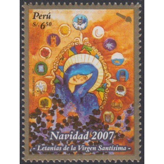 Perú 1707 2007 150 Navidad Letanías de la Virgen Santísima MNH