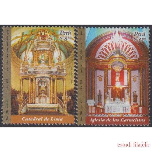 Perú 1710/11 2007 Catedral de Lima Iglesia delas Carmelitas MNH