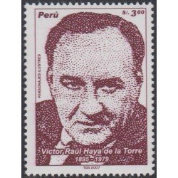 Perú 1717 2008 Personajes Ilustres Víctor Raúl Haya de la Torre MNH Perú 1717 2008 Personajes Ilustres Víctor Raúl Haya de la Torre MNH