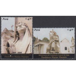 Perú 1724/25 2008 Bicentenario del Cementerio General de Lima MNH Perú 1724/25 2008 Bicentenario del Cementerio General de Lima MNH