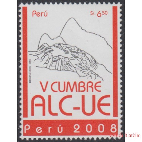Perú 1737 2008 Cumbres de jefes de Estado de América Latina Eurolat  MNH