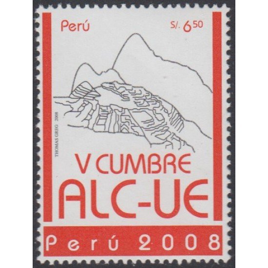Perú 1737 2008 Cumbres de jefes de Estado de América Latina Eurolat MNH Perú 1737 2008 Cumbres de jefes de Estado de América Latina Eurolat MNH