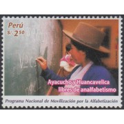 Perú 1740 2008 Programa de movilización para la alfabetización MNH