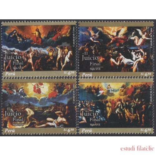 Perú 1744/47 2008 Arte Religioso El juicio final SXVII MNH