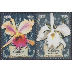 Perú 1754/55 2008 Orquídeas del Perú orchid MNH Perú 1754/55 2008 Orquídeas del Perú orchid MNH