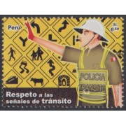 Perú 1765 2008 Respeto a las señales del tránsito MNH