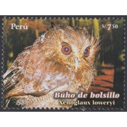 Perú 1771 2008 Fauna Búho de Bolsillo owl MNH Perú 1771 2008 Fauna Búho de Bolsillo owl MNH
